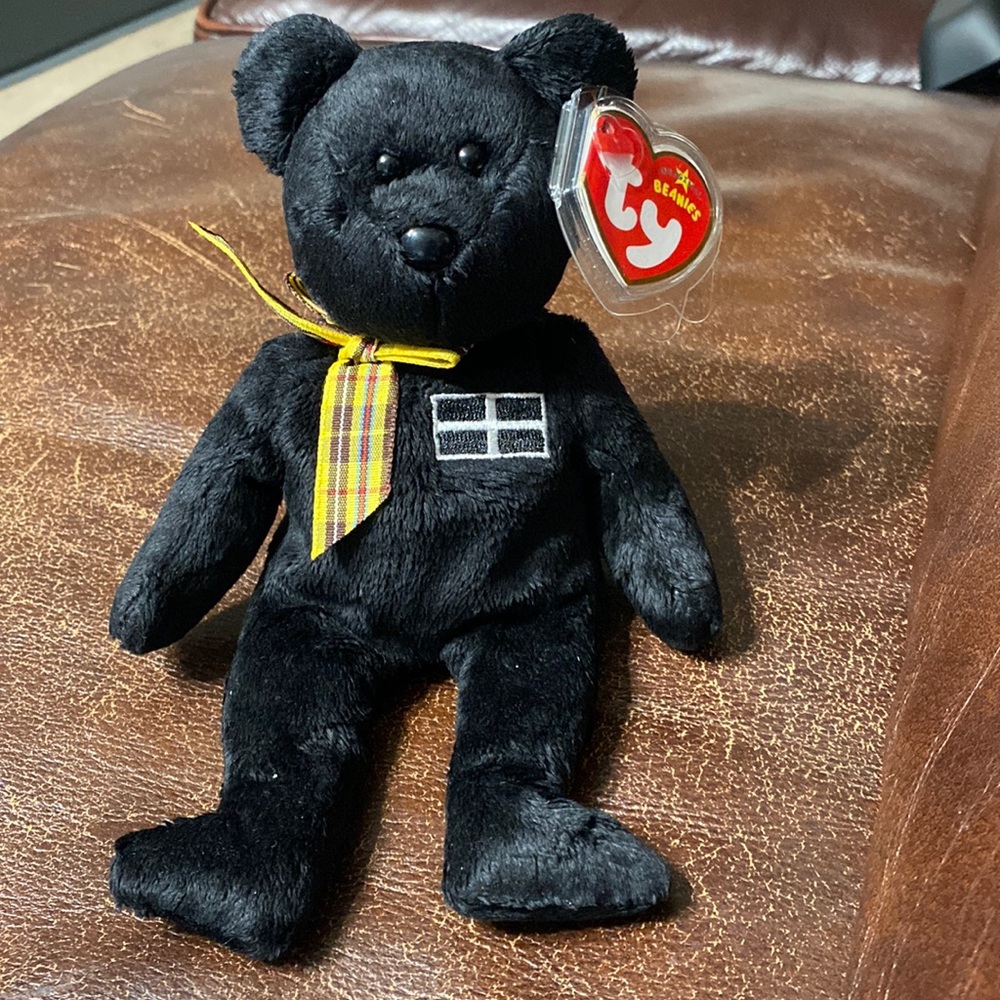 Ty Beanie Babies Baby Kernow Teddy Bear UK Exclusive Rare Vintage Collectible